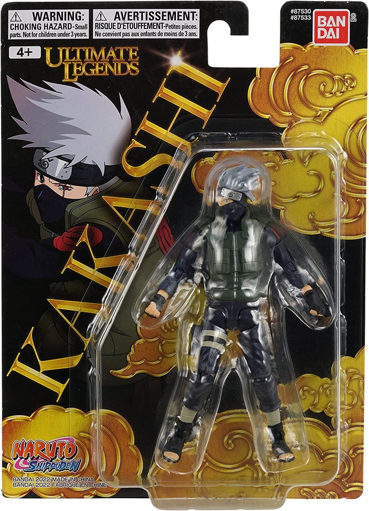BANDAI Ultimate Legends - Hatake Kakashi - Naruto Shippuden Wave 1 - Figura de Acción de 5"