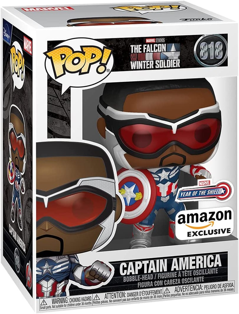 Funko Pop! Marvel: Falcon and The Winter Soldier - Capatain America (Sam Wilson) with Shield