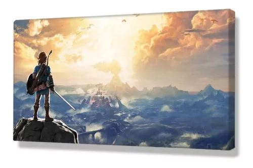 Cuadro Decorativo Link Breath Of The Wild Zelda 35x55cm