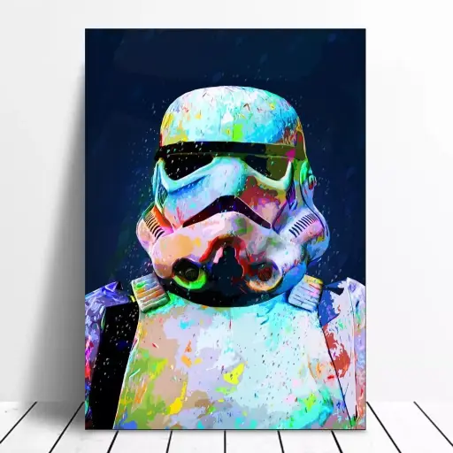 Cuadro Decorativo Storm Trooper Colorido 28x41cm