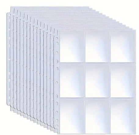 Hoja Individual de Fundas Porta Cartas Coleccionables 18 slots